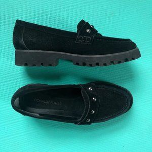 Donald Pliner suede loafers